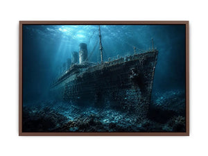 Titanic Underwater Canvas Print