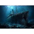 Titanic Underwater Canvas Print