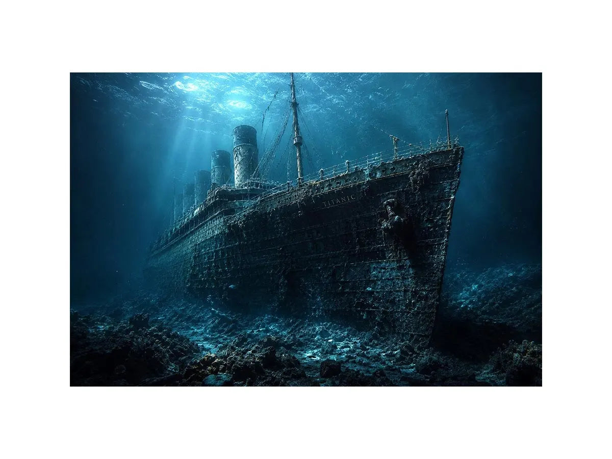 Titanic Underwater Canvas Print