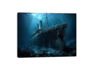 Titanic Underwater Canvas Print