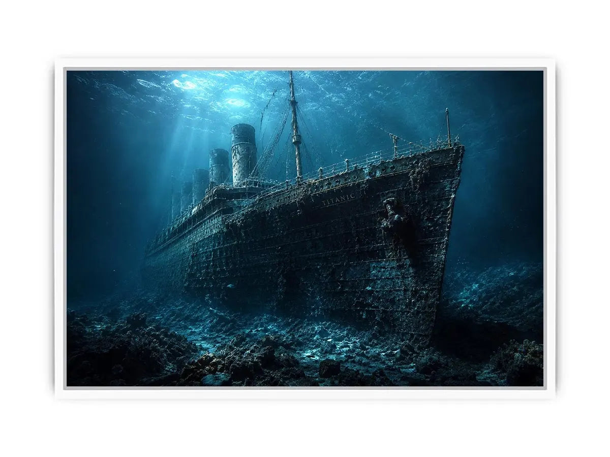 Titanic Underwater Canvas Print