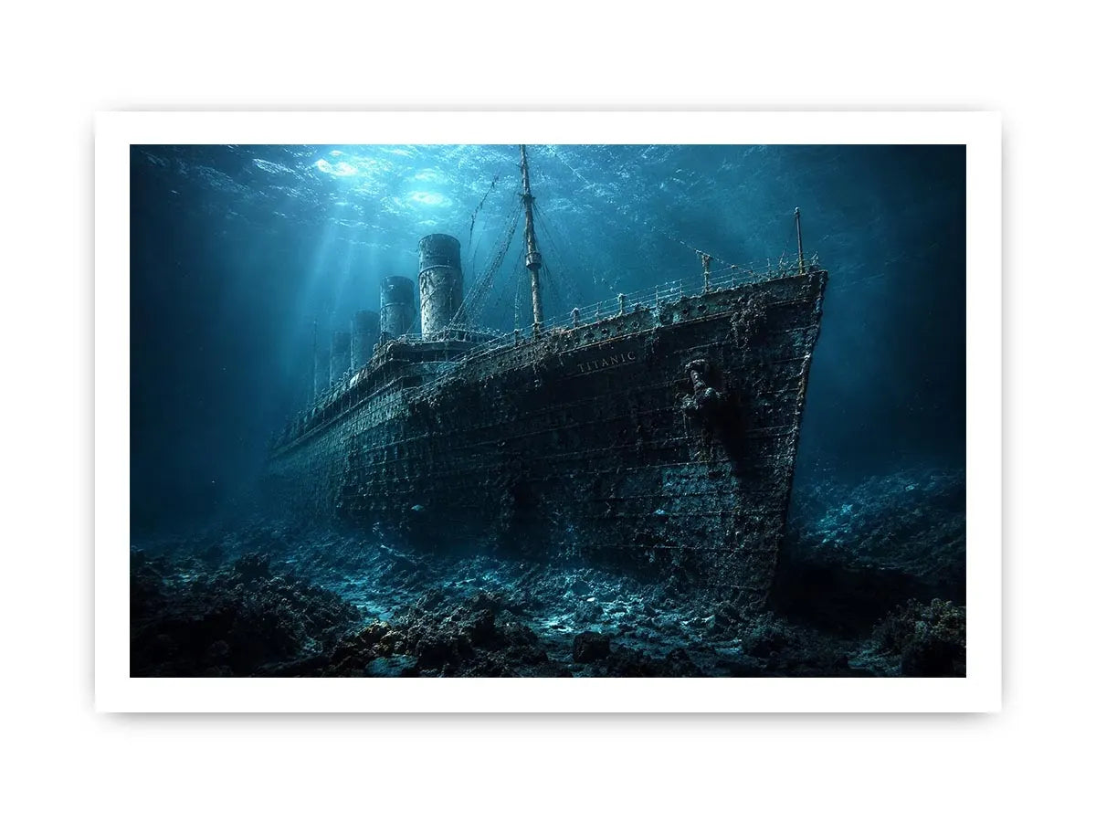Titanic Underwater Canvas Print