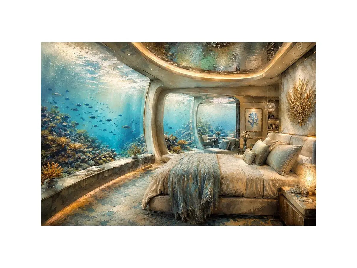 Underwater Hotel Canvas Print