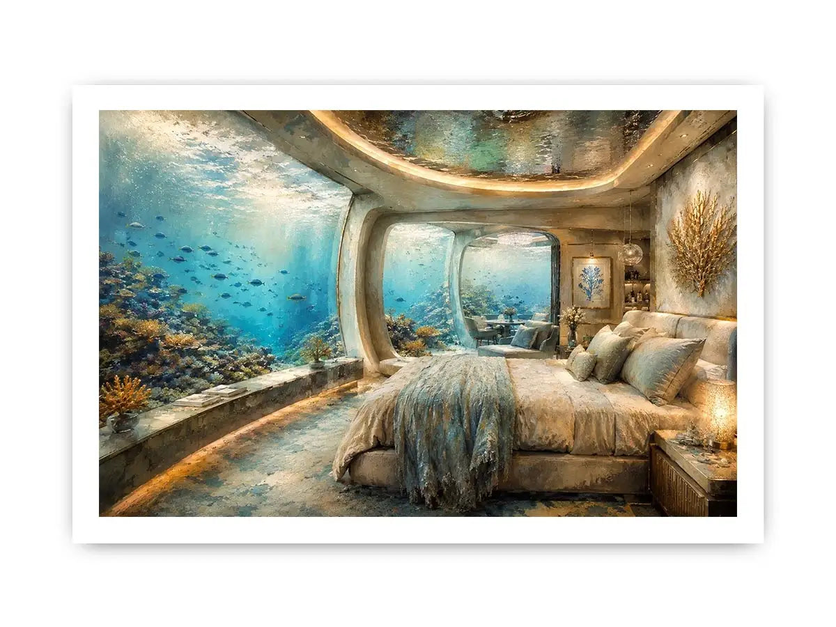 Underwater Hotel Canvas Print