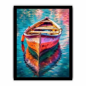 Pastel Boat Canvas Print