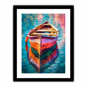 Pastel Boat Canvas Print