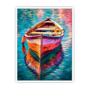 Pastel Boat Canvas Print