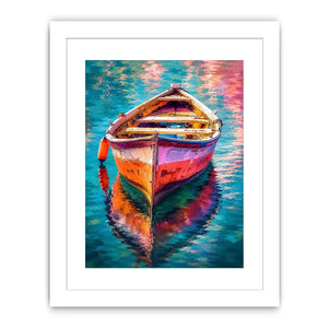 Pastel Boat Canvas Print