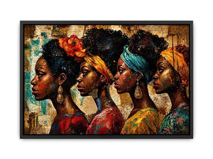 Regal profiles in vibrant tribute