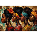 Regal profiles in vibrant tribute