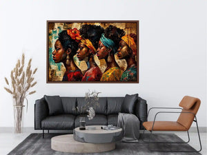 Regal profiles in vibrant tribute