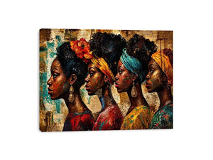 Regal profiles in vibrant tribute