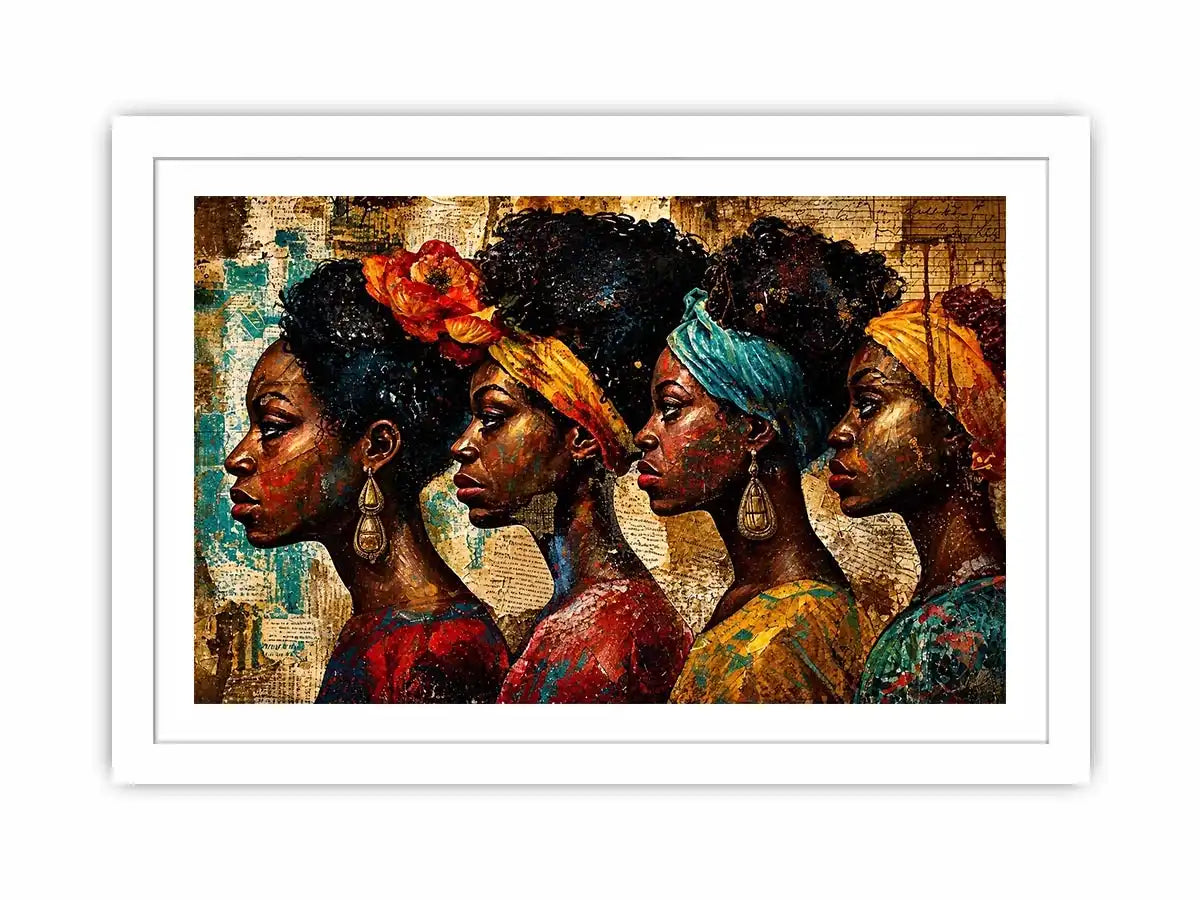Regal profiles in vibrant tribute