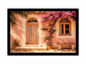 Santorini Chapel Canvas Print