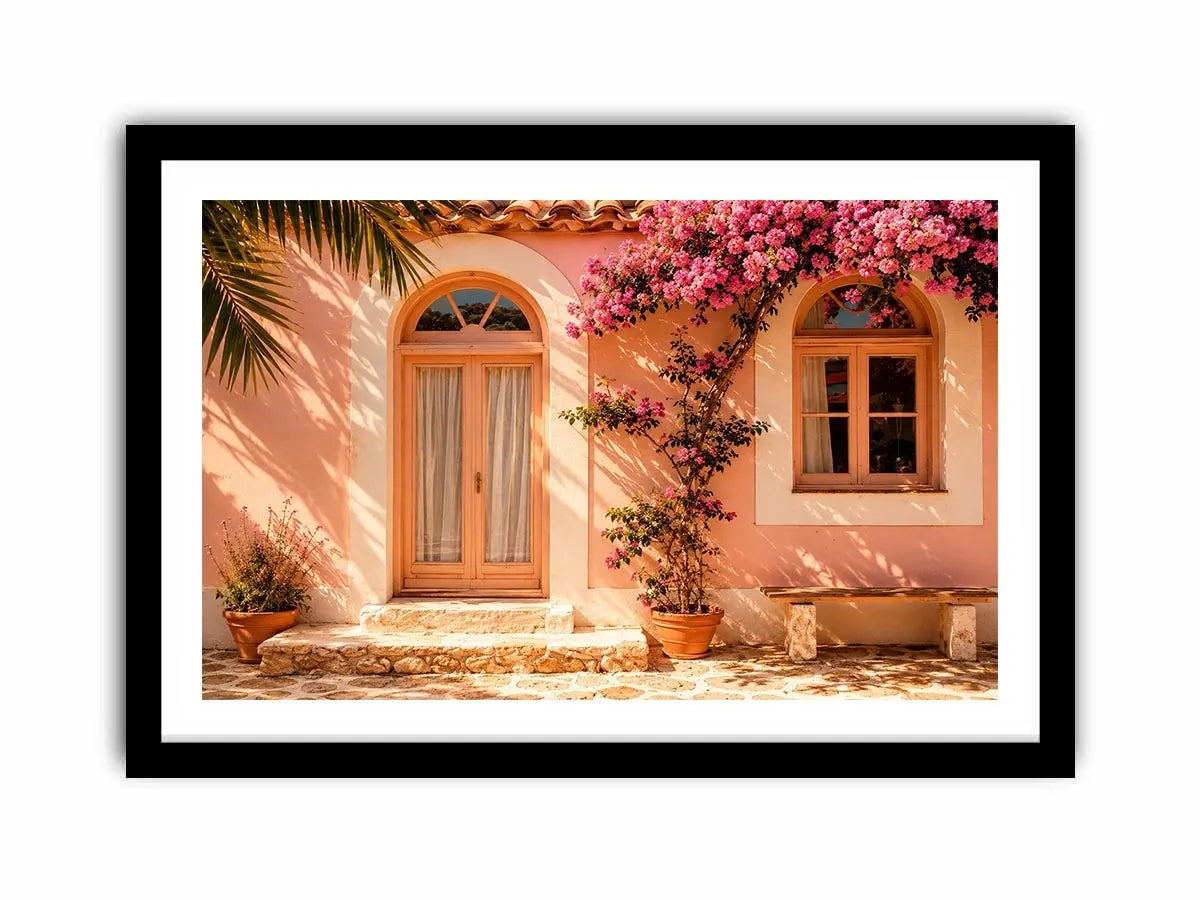 Santorini Chapel Canvas Print