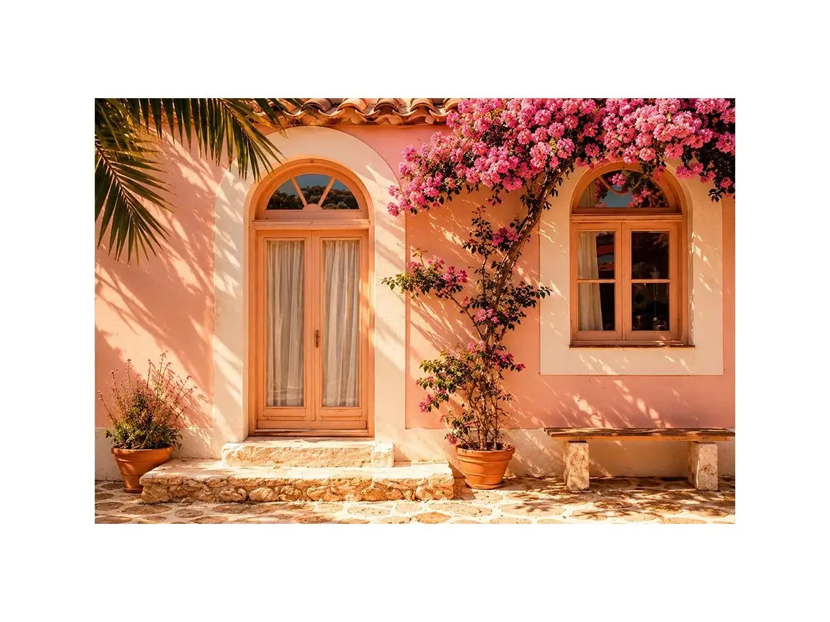 Santorini Chapel Canvas Print