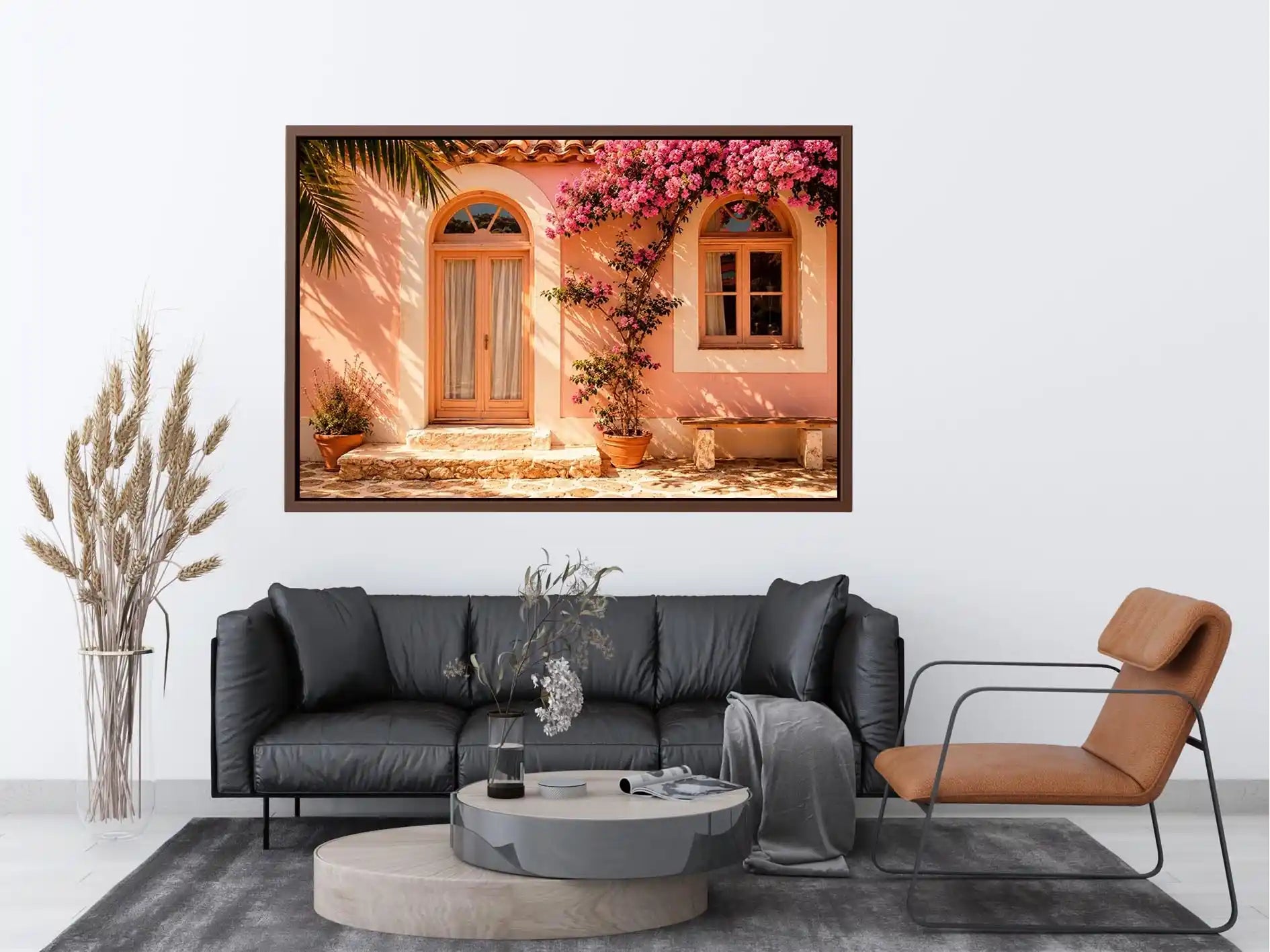 Santorini Chapel Canvas Print
