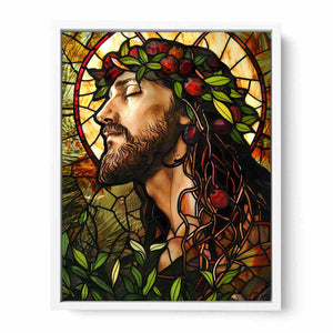 Jesus Glass Art Painting
