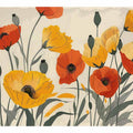 Yellow Orange Poppies  Art Print