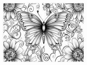 Color Me Butterfly  Art Print