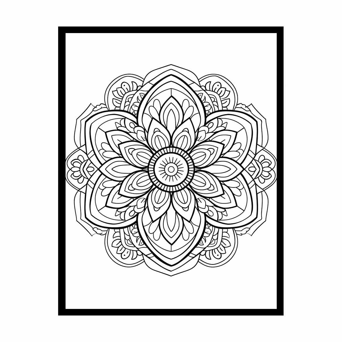 Color Me Mandala canvas Print