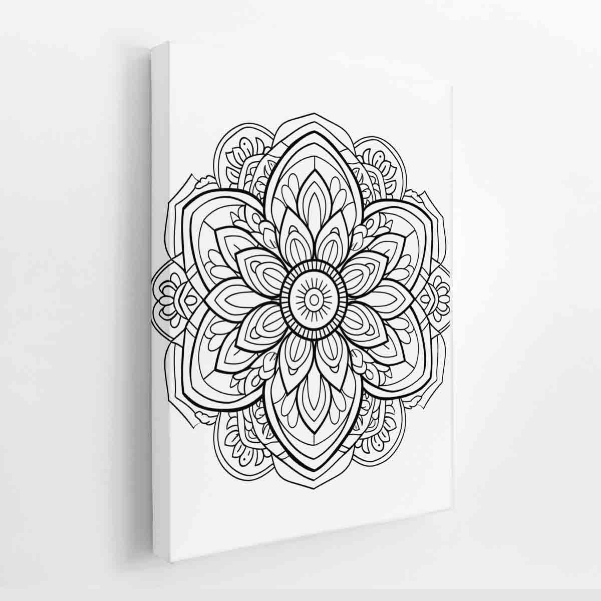 Color Me Mandala canvas Print