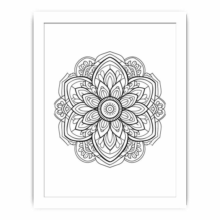 Color Me Mandala framed Print