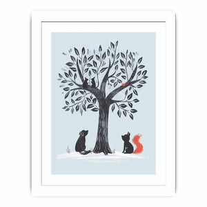 Meeting Under Oak framed Print