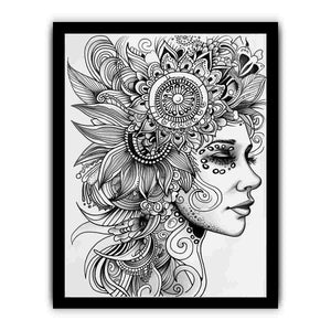 Color Me Woman framed Print