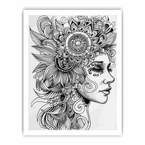 Color Me Woman framed Print