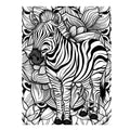 Color Me Zebra Art Print