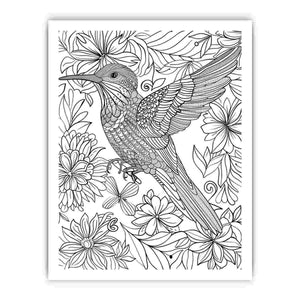 Color Me  Bird framed Print