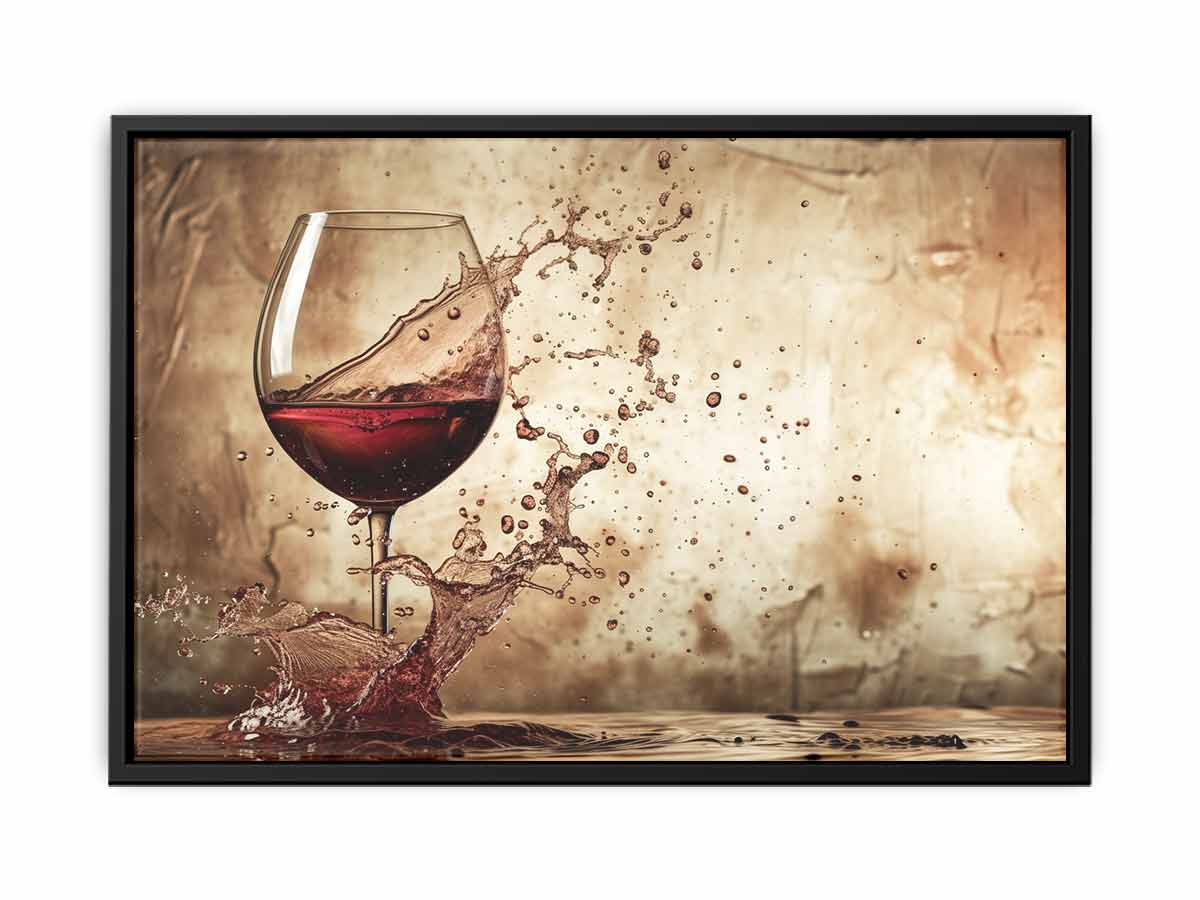 Wine Splash Canvas Print
