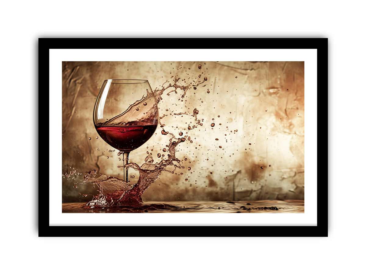 Wine Splash  Art Print