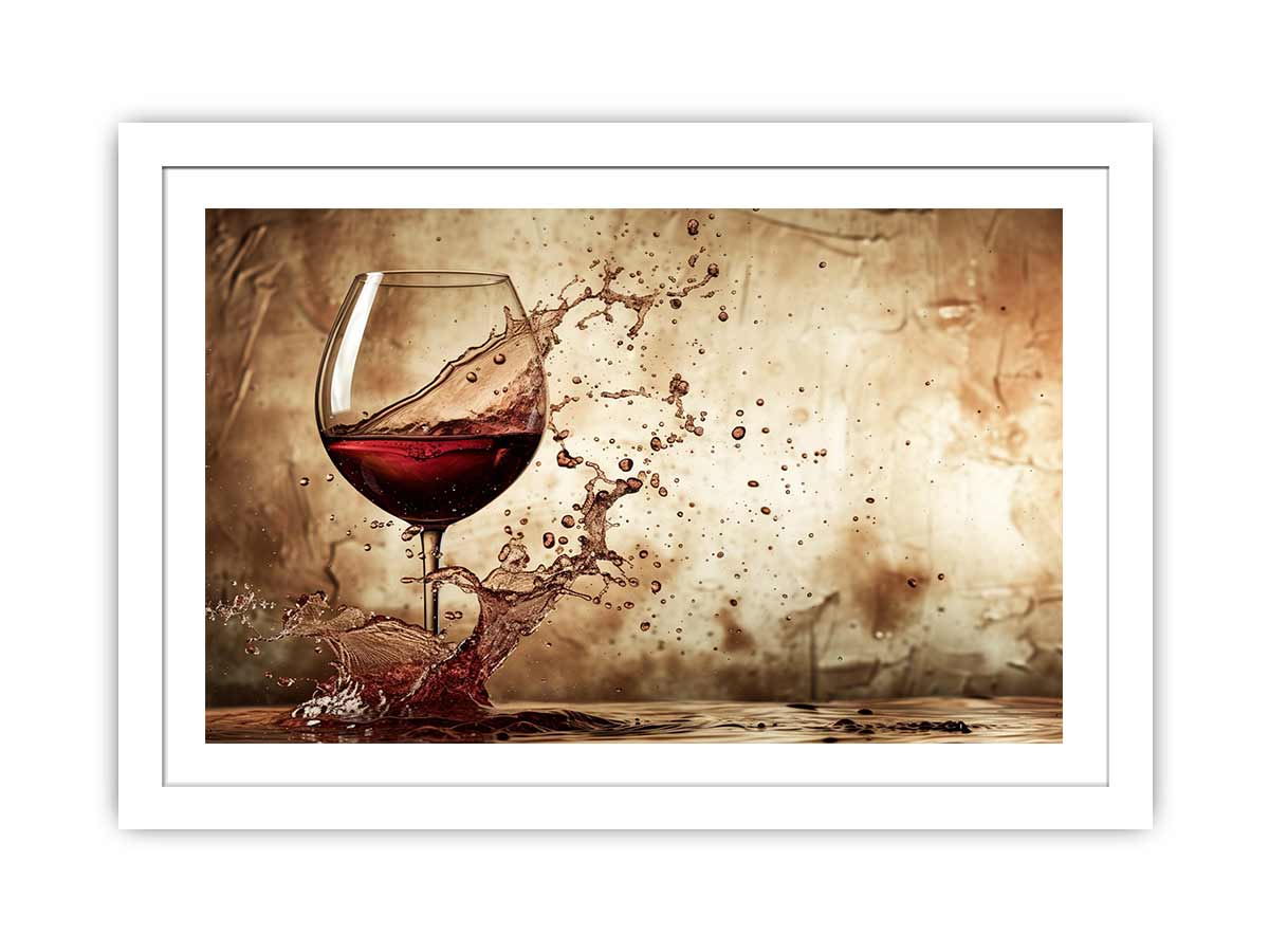 Wine Splash Streched canvas