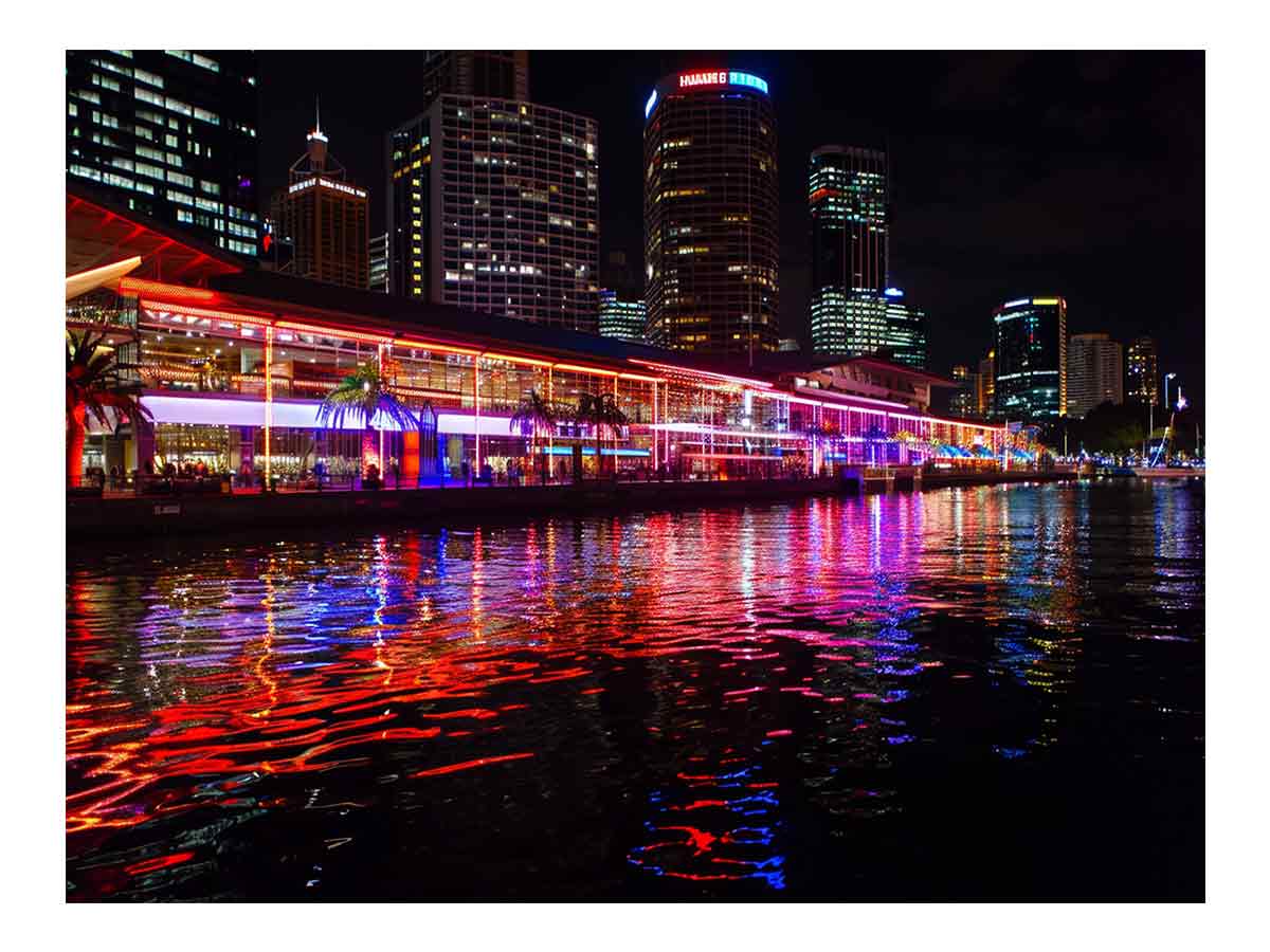Darling Harbour Sydney Night  