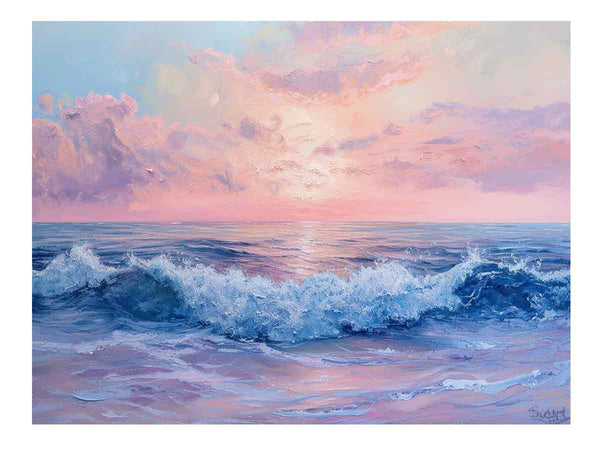 Pink Sunrise Sea  