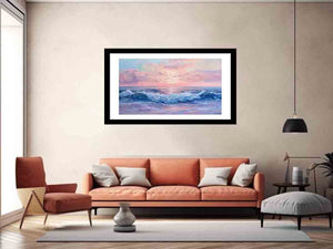 Pink Sunrise Sea  