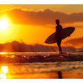 Surfer in the Sun Art Print