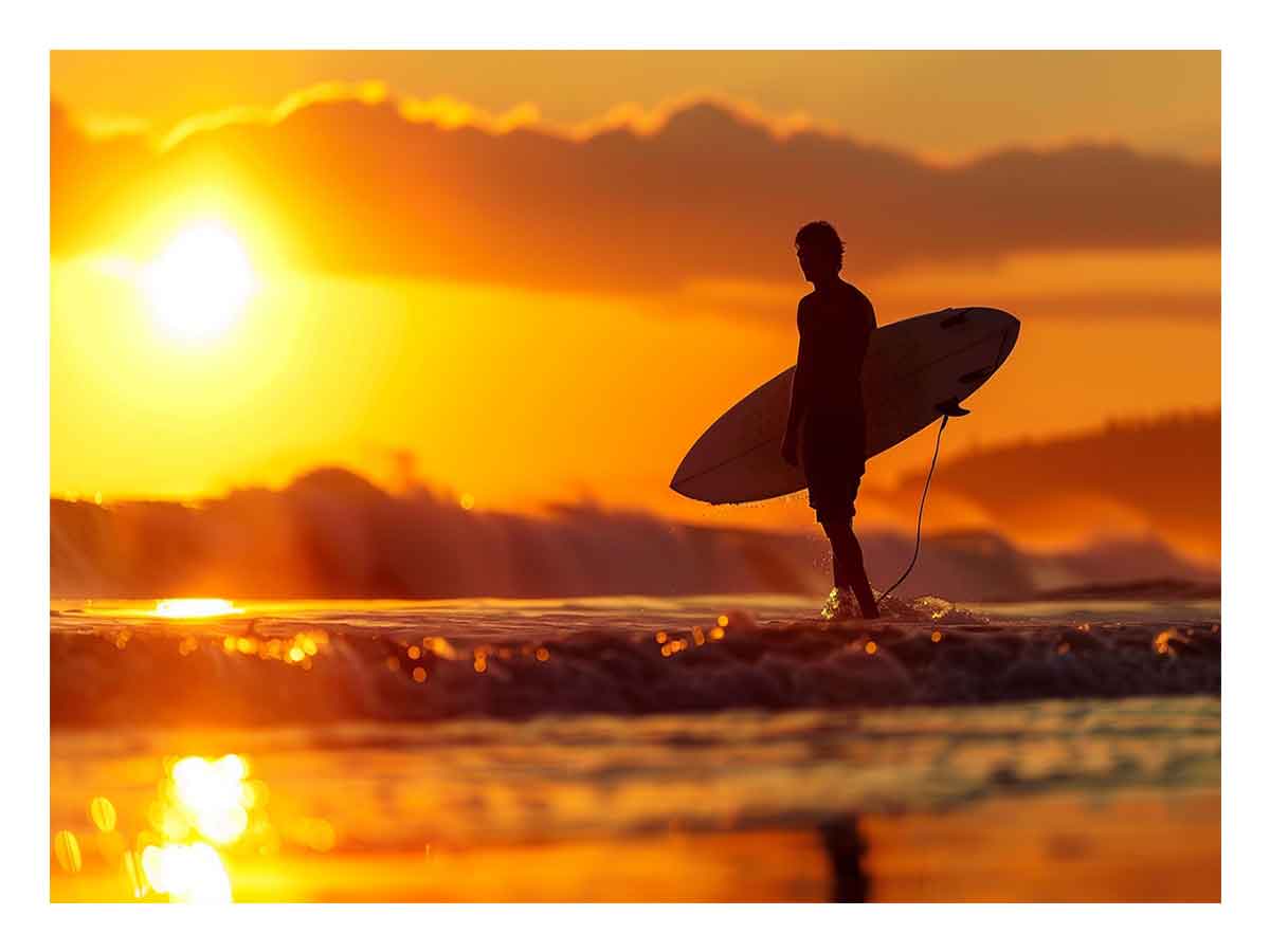 Surfer in the Sun  