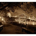 Story Bridge at Night Sepia