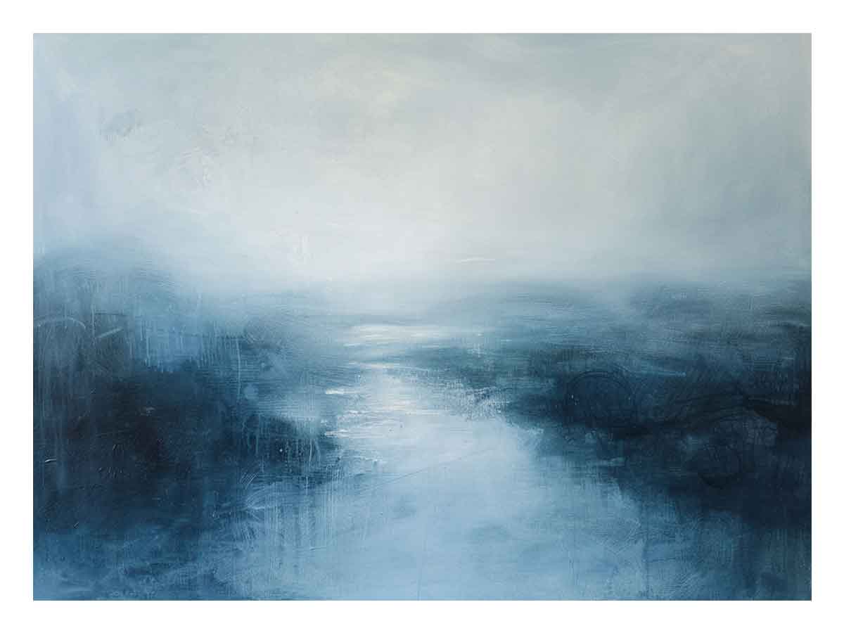 Blue  Abstract river
