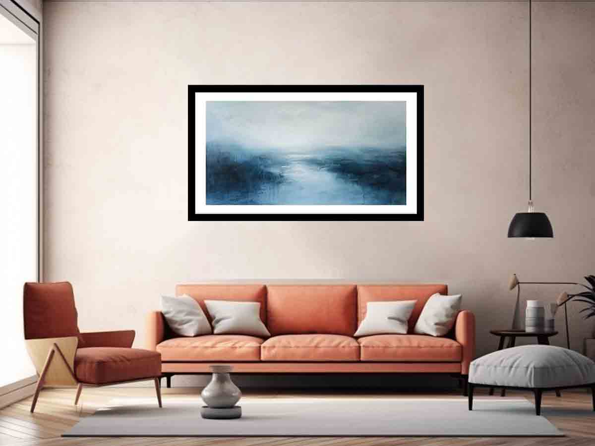 Blue  Abstract river