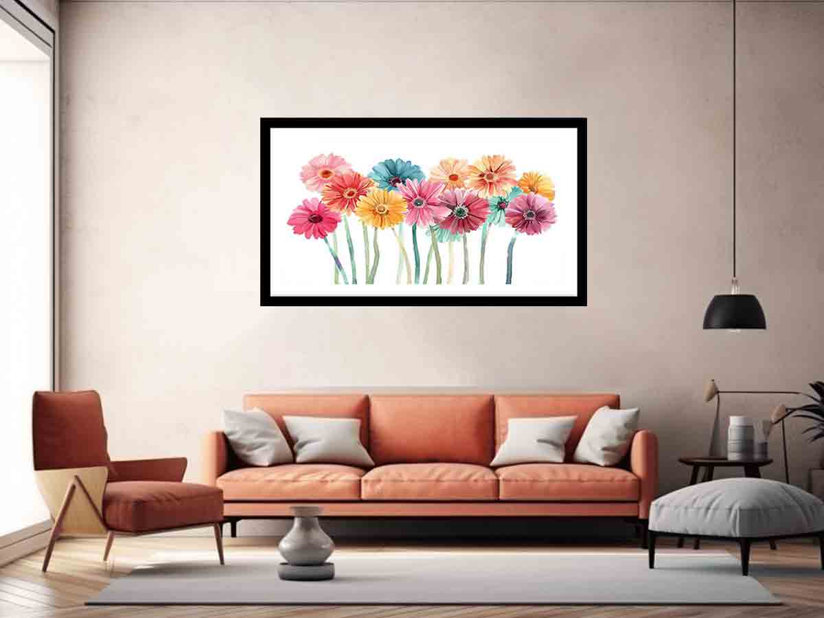 Watercolor Daisies
