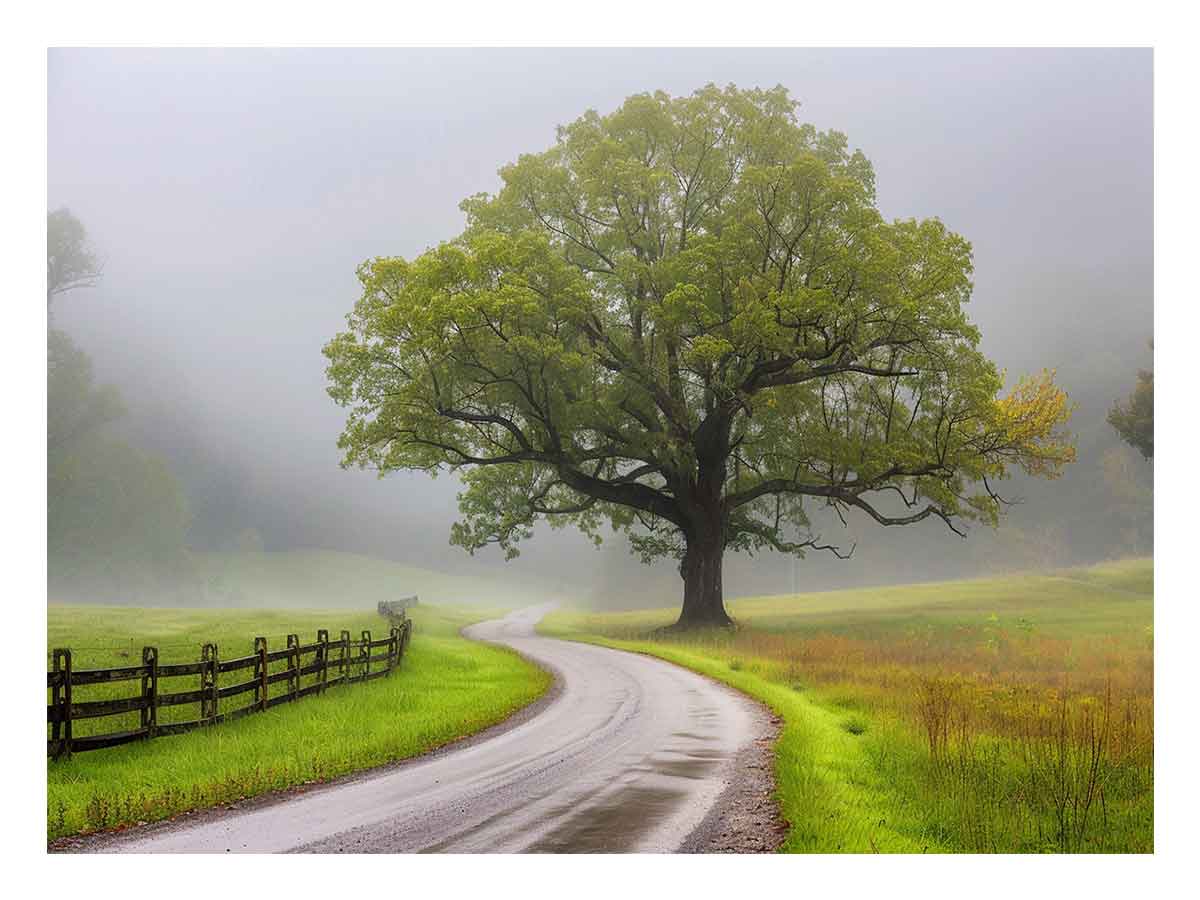 Foggy Road  