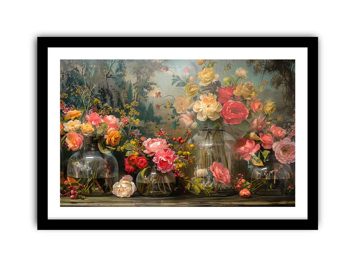Beautiful Flowers Art framed Print