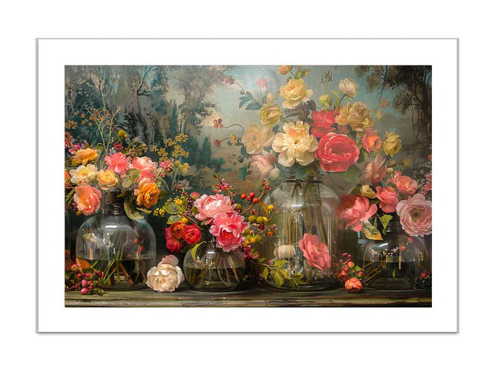 Beautiful Flowers Art framed Print