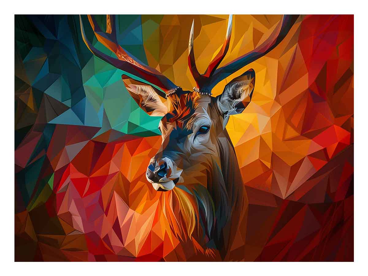 3D Abstract Stag