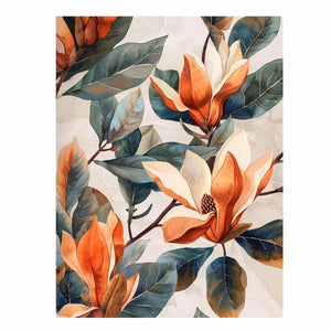 Watercolor Flower & leaf