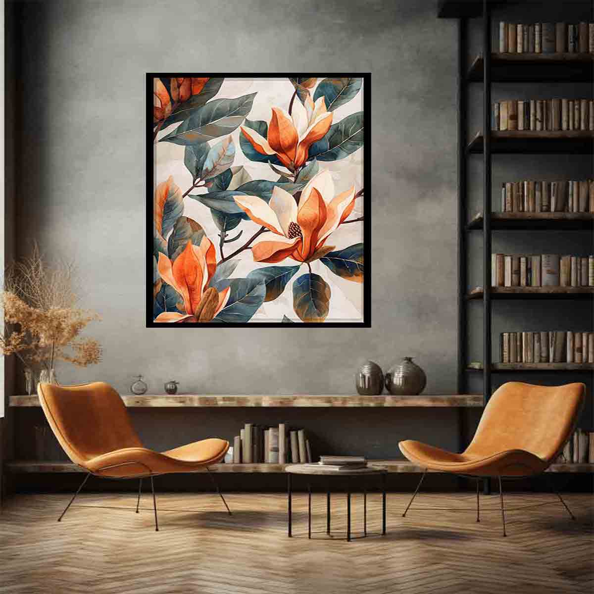 Watercolor Flower & leaf